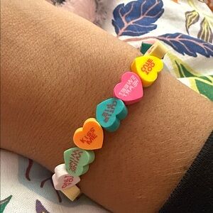 Charming Heart Bracelet with Colorful Accents
